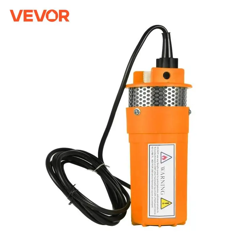 VEVOR Solar Powered Submersible Pump 24V DC Deep Water Well Pump Submersible Water Pump with 3M Cable for Farm Ranch Household