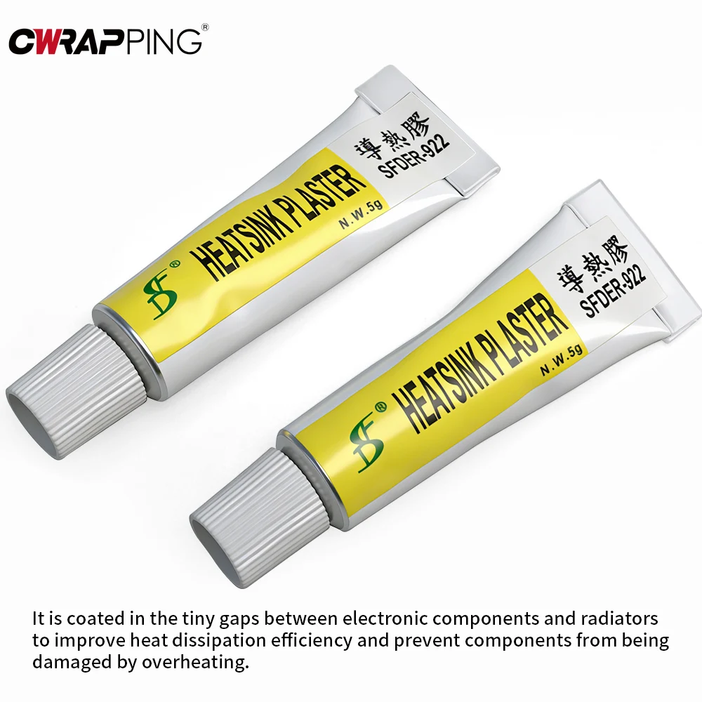 Immagine 4: Pasta termica al silicone 1-20PCS Colla per conduttori di calore per VGA RAM LED IC Strumenti di raffreddamento conduttivo Dispositivo di raffreddamento Nastro liquido Processore Gpu
