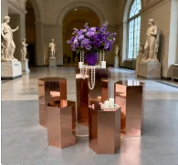 

5 шт./компл.) оптовая продажа металлические золотые подставки для цветов центральные части свадебный стол плинтус подставка qq332