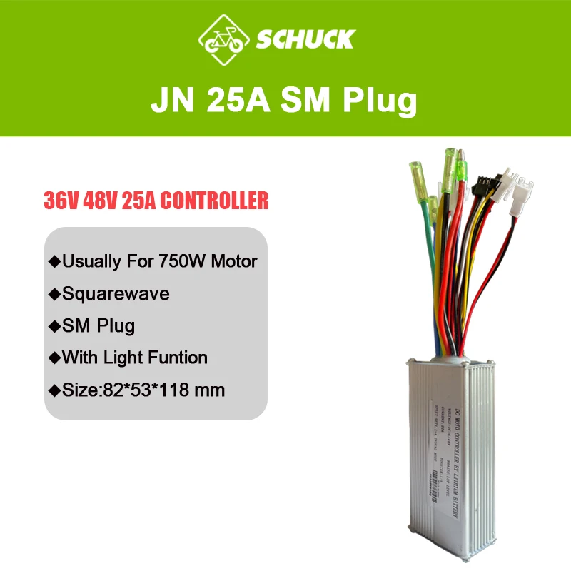Jn Ebike Controller 36V 48V 15A 17A 22A 25A 30A 35A Controle Systeem Met 6 9 12 Mosfets voor Elektrische Scooter Conversie Onderdelen - afbeelding 1