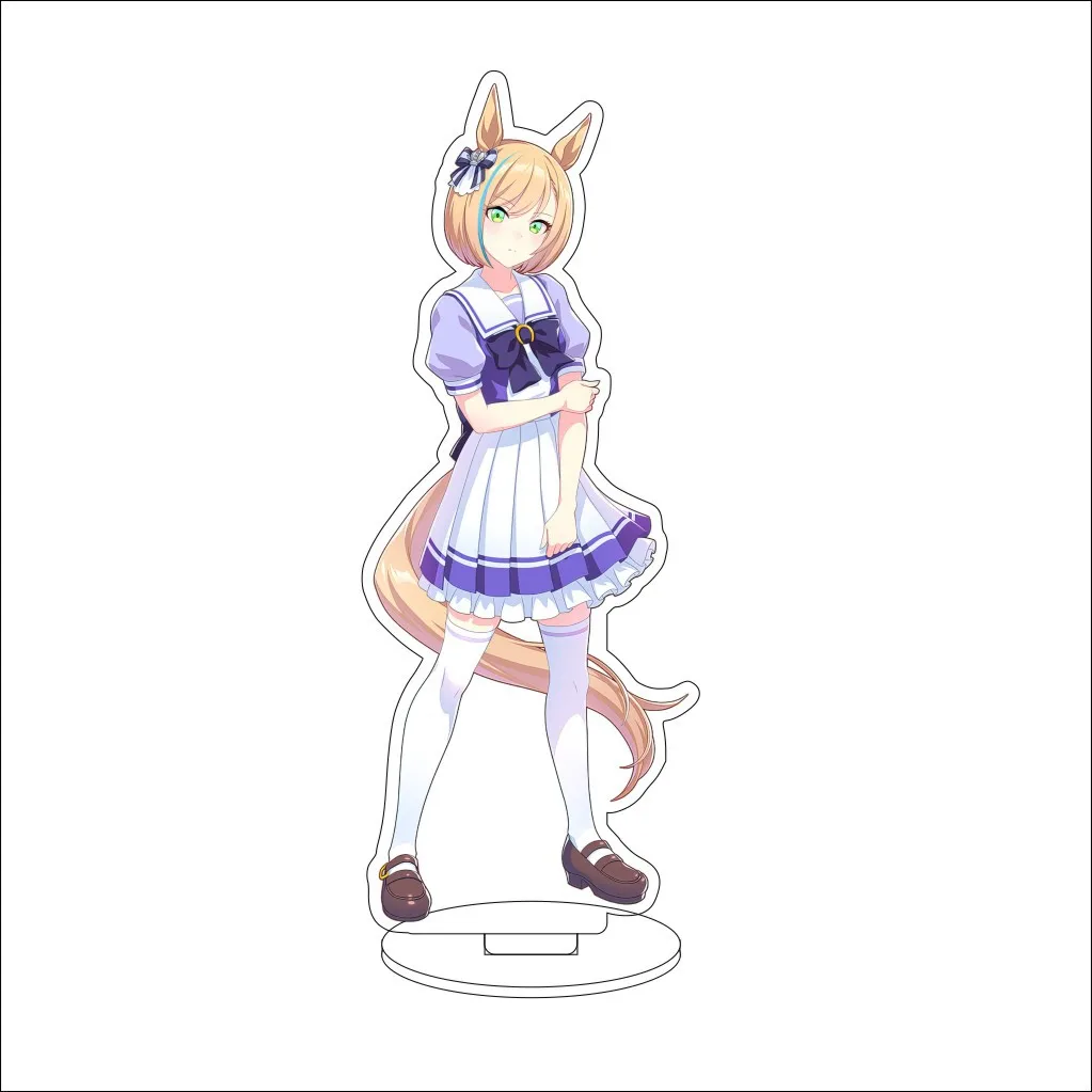 16CM Anime Game Pretty Derby Silence Suzuka Special Week King Halo Tosen Jordan Cos Acrylic Figure Stand Ornaments Gifts view 3