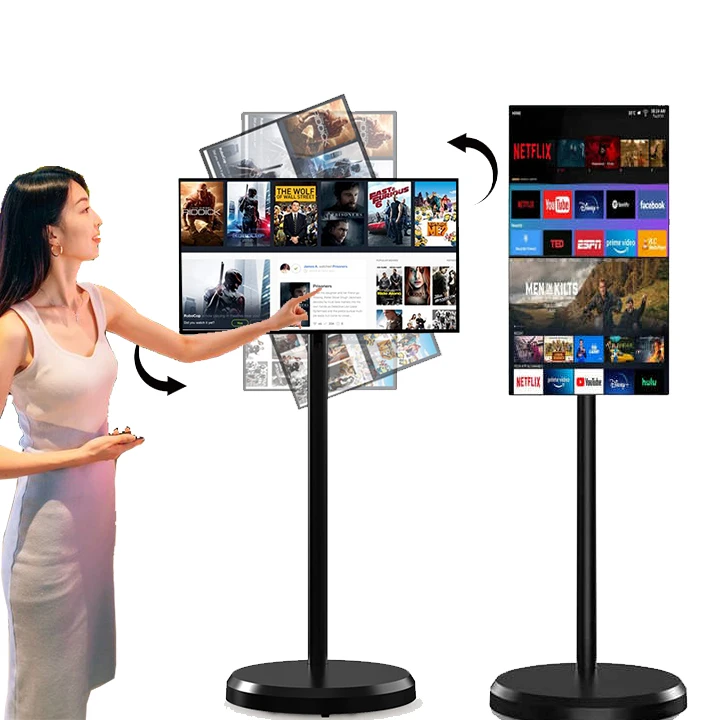 Proveedores verificados, TV portátil de pie, equipo de transmisión en vivo, pantalla Lcd interactiva para televisores inteligentes electrónicos Tiktok