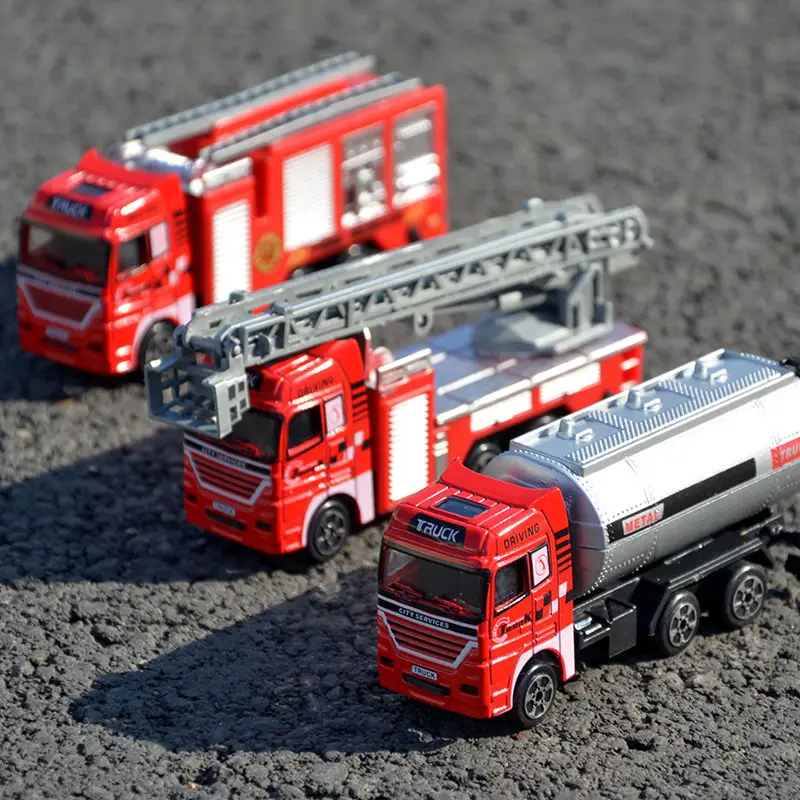 Truck Firetruck Juguetes Fireman Sam Fire Truck Alloy And ABS Plastic Engine Vehicle Car Action Figures Racing Model Toy For Boy