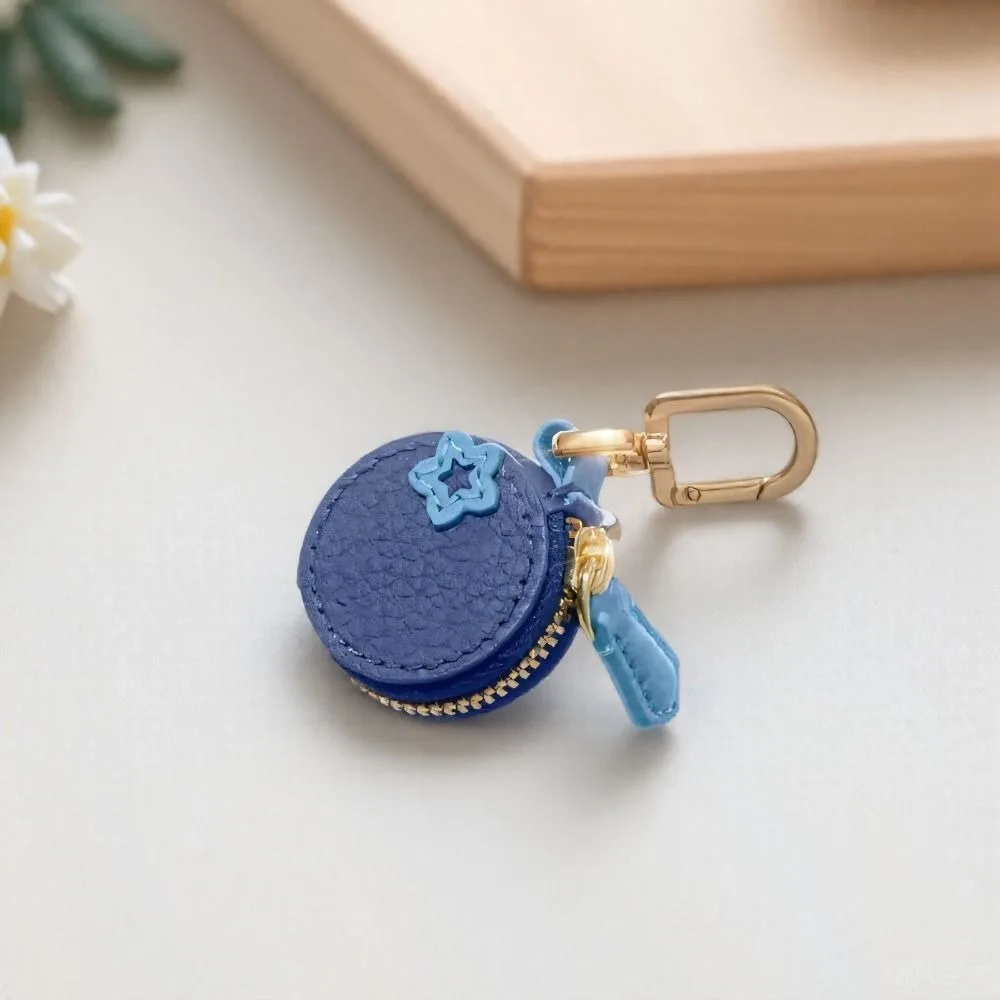 

Fashion Cherry Fruit Shape Coin Purse Strawberry Cute PU Leather Pendant Keychain Korean Style Fruit Keychain Mini Storage Bag