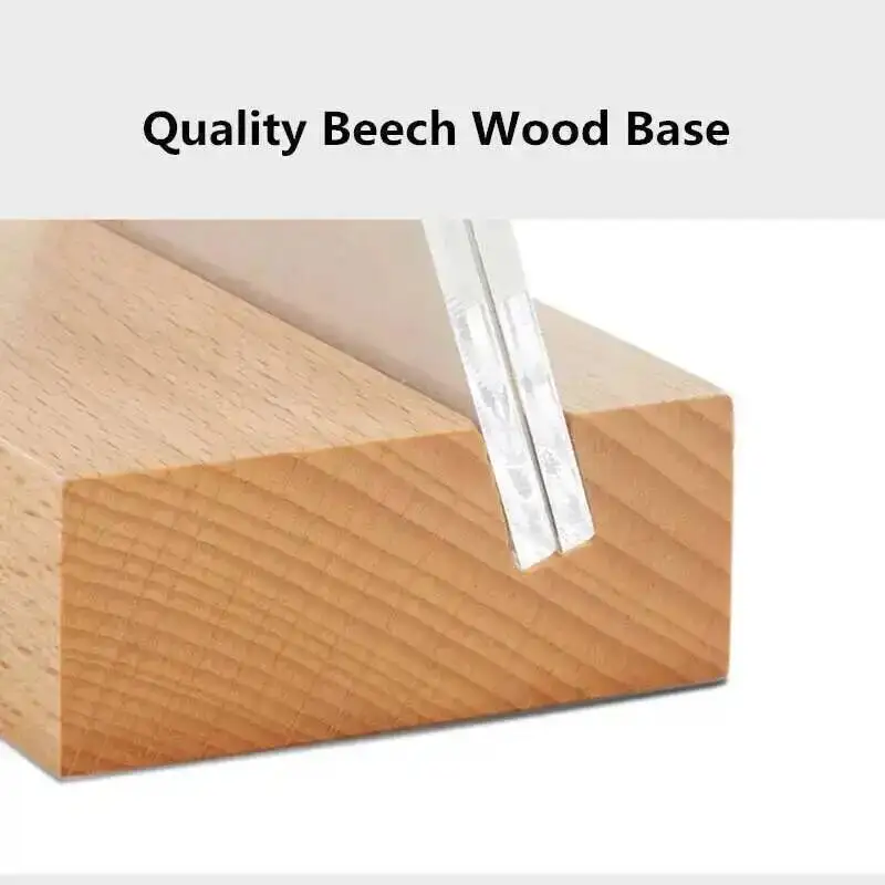 2Pcs 90X60MM Table Number Place Card Holder Wood Base Acrylic Sign Holder Display Stand Price Label Paper Tags L Shape