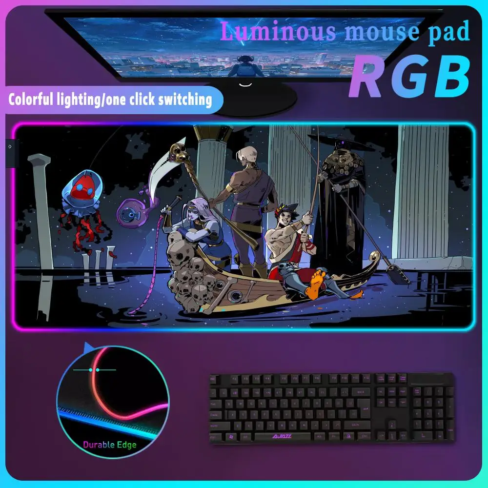 Hades II Mouse Pad Computer Mat Mouse Pad Anime Mousepad Gamer Table Office Carpet Large Rgb Desk Accessory Keyboard Deskpad