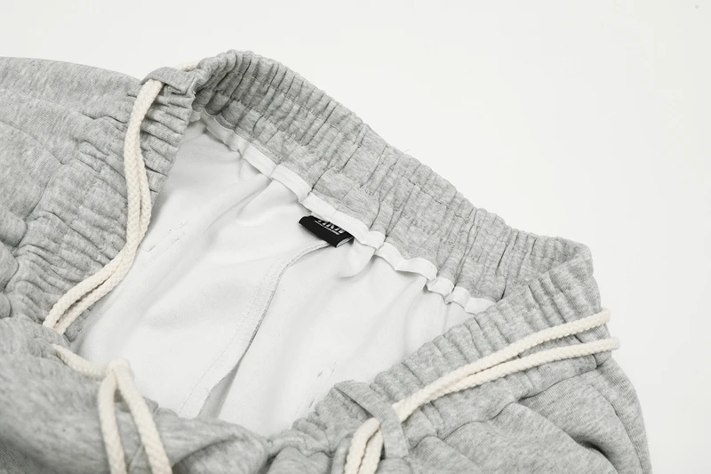 2024, neu in Übergröße, gerades Bein, Jogginghose, Frühling und Herbst, Schwarz, Grau, weite Jogginghose, amerikanische lockere, lässige Jogger für Herren – Detail 10