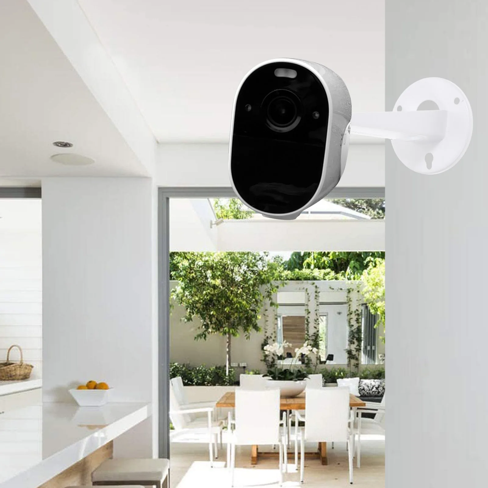 

2Pcs Camera Wall Mount Bracket 3 Holes Base Design Easy Install Rotatable 360 Degree Security Camera Holder System Bracket