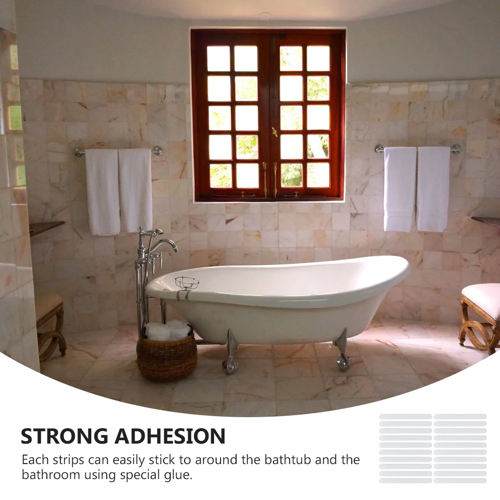 

20 Pcs Anti-slip Stickers Bathtub Accessories Adhesive Tape Tapes Shower Safety Strips Eva. Grip