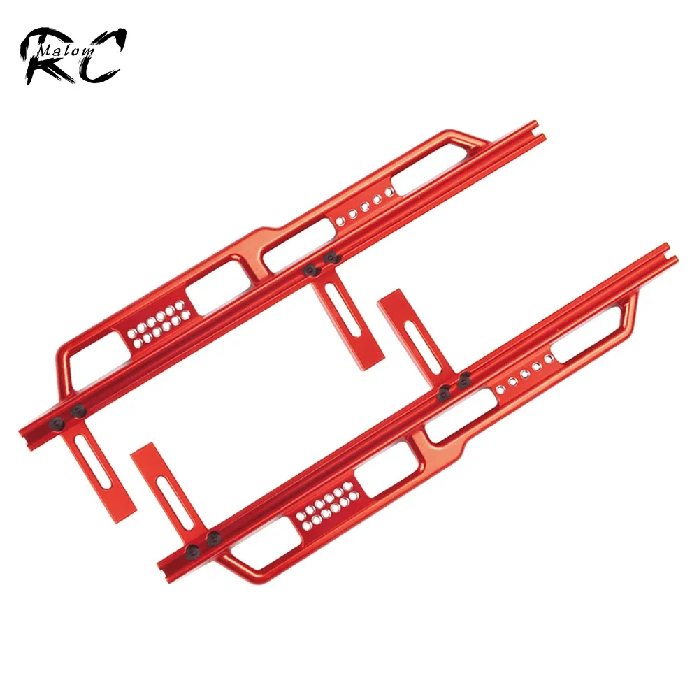 

1 Set Metal Rock Sliders Side Step Board Chassis Rails Pedal for 1/6 RC Car Crawler Axial SCX6 Jeep JLU Wrangler 4WD Upgrade