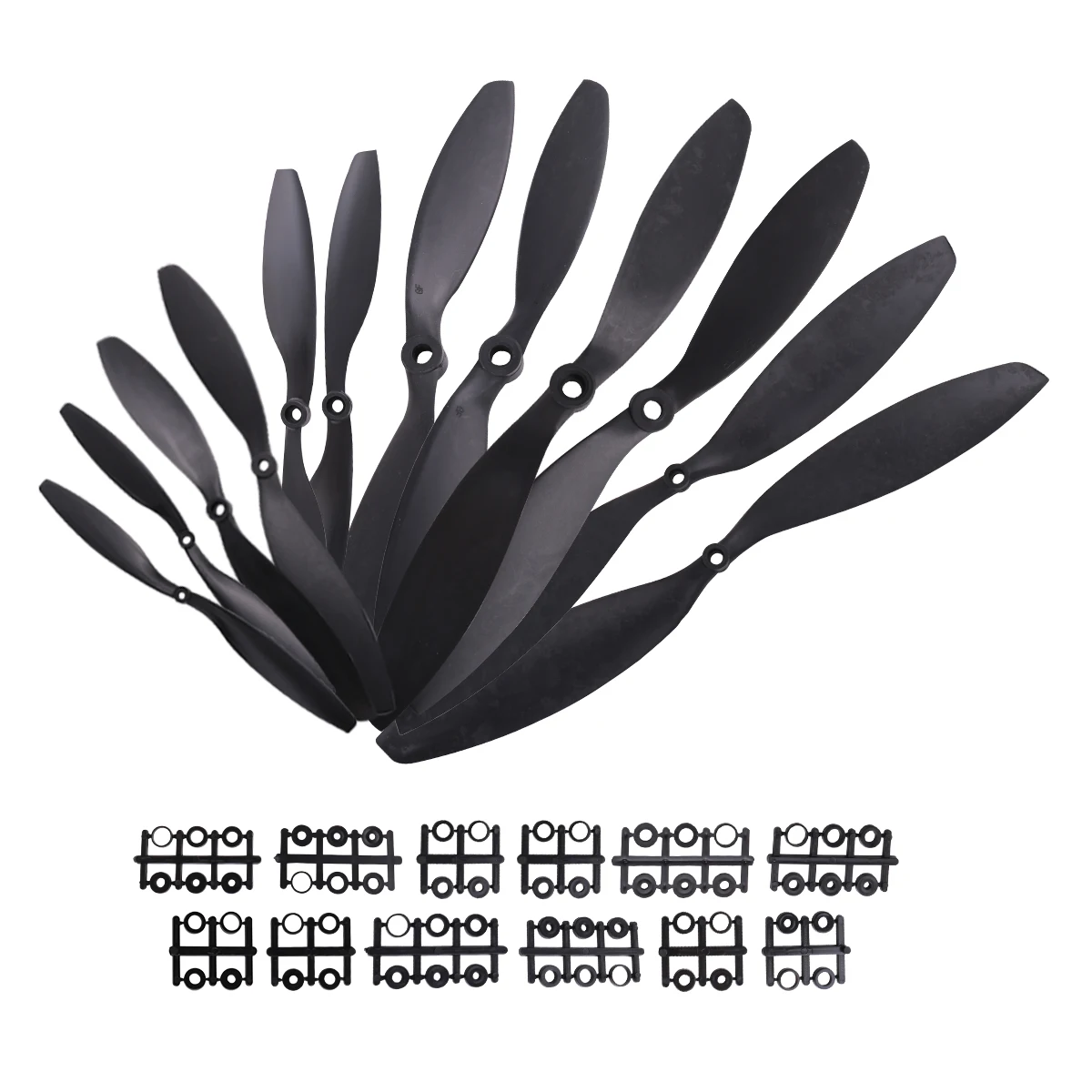 

1pair Gemfan Carbon Nylon CW/CCW Propeller Blades Prop for RC Quadcopter 1238 9047 1045 1147 1447