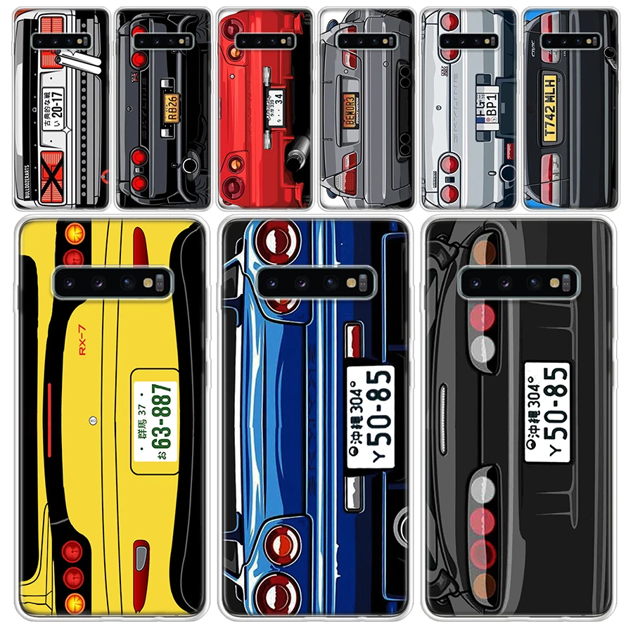 Japan Anime Initial D Car Taillight Transparent Soft Phone Case for Samsung Galaxy M21 M30S M31 M32 M52 Note 20 Ultra 10 Lite 9