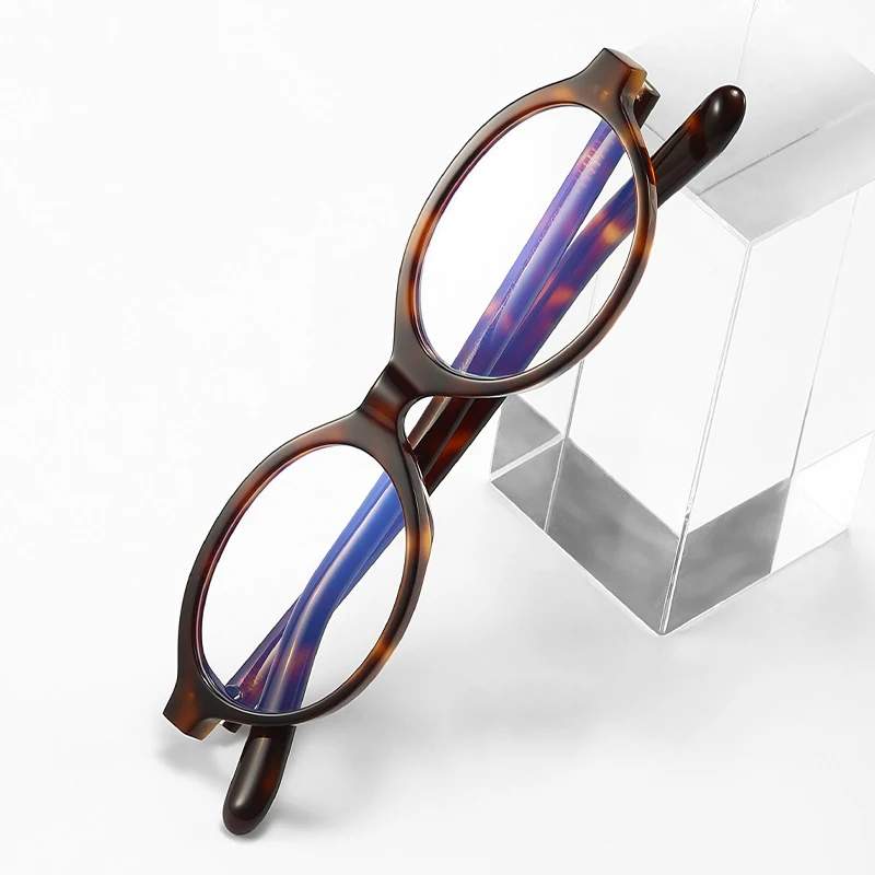 New Autumn Winter Eyeglasses Acetate Demi Women Optical Glasses Prescription Customize Progressive Lenses Myopia Reading Eyewear