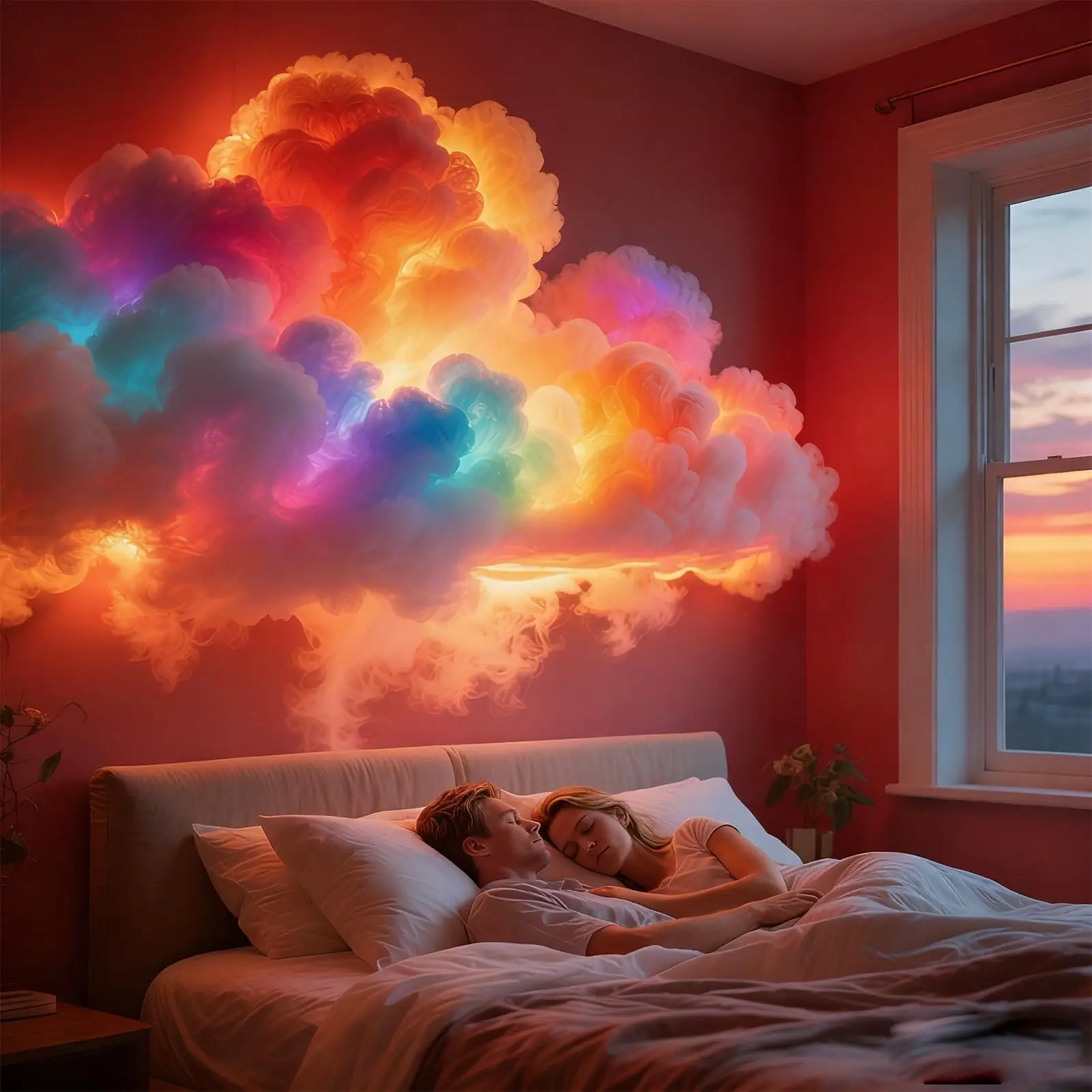 

3D лампы Thundercloud, зарядка через USB, окружающий музыкальный свет, украшения для рабочего стола, потолка, спальни, гостиной, офиса, вечеринки