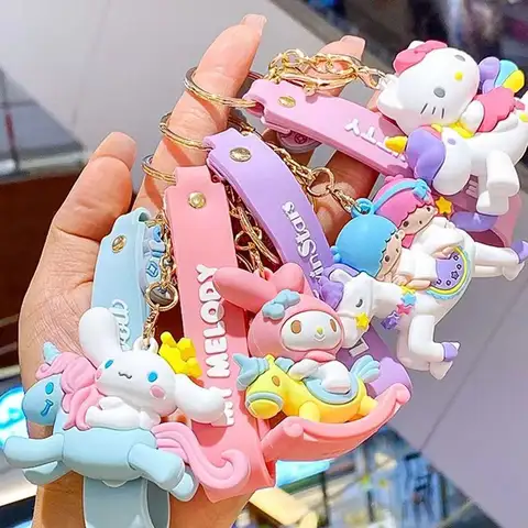 Sanrio 유니콘 시리즈 키 체인 Cinnamoroll 펜던트 리틀 트윈 스타 액세서리 헬로 키티 마이 멜로디 가방 참 생일 선물 Sanrio 유니콘 시리즈 키 체인 Cinnamoroll 펜던트 리틀 트윈 스타 액세서리 헬로 키티 마이 멜로디 가방 참 생일 선물
