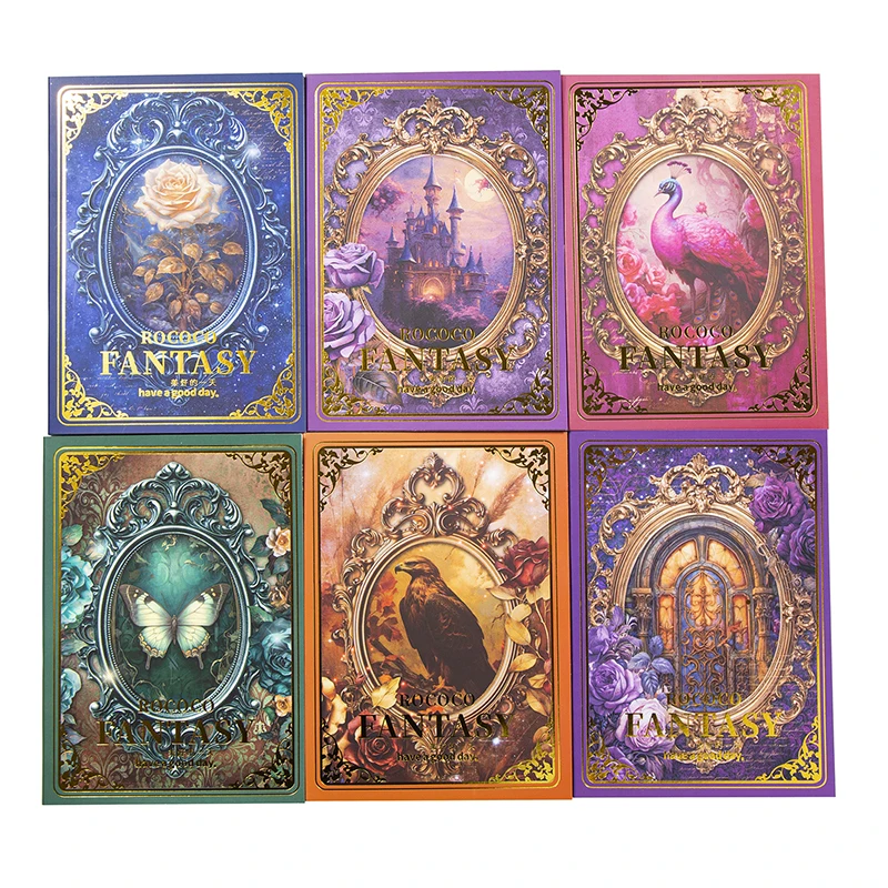 6Packs/Lot Rococo 'S Fantasy-Serie Retroy Creatieve Decoratie Diy Papier Memo Pad