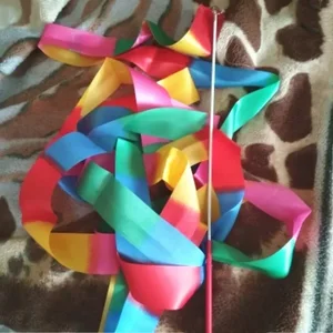 Rhythmische Gymnastik Tanzband, Ballettflam, Regenbogenstock, Sporttanz, Mädchenkunst, farbenfroh, 2m, 4m, 6 m 8 Hauptverkaufs -Gymnastikband - №2
