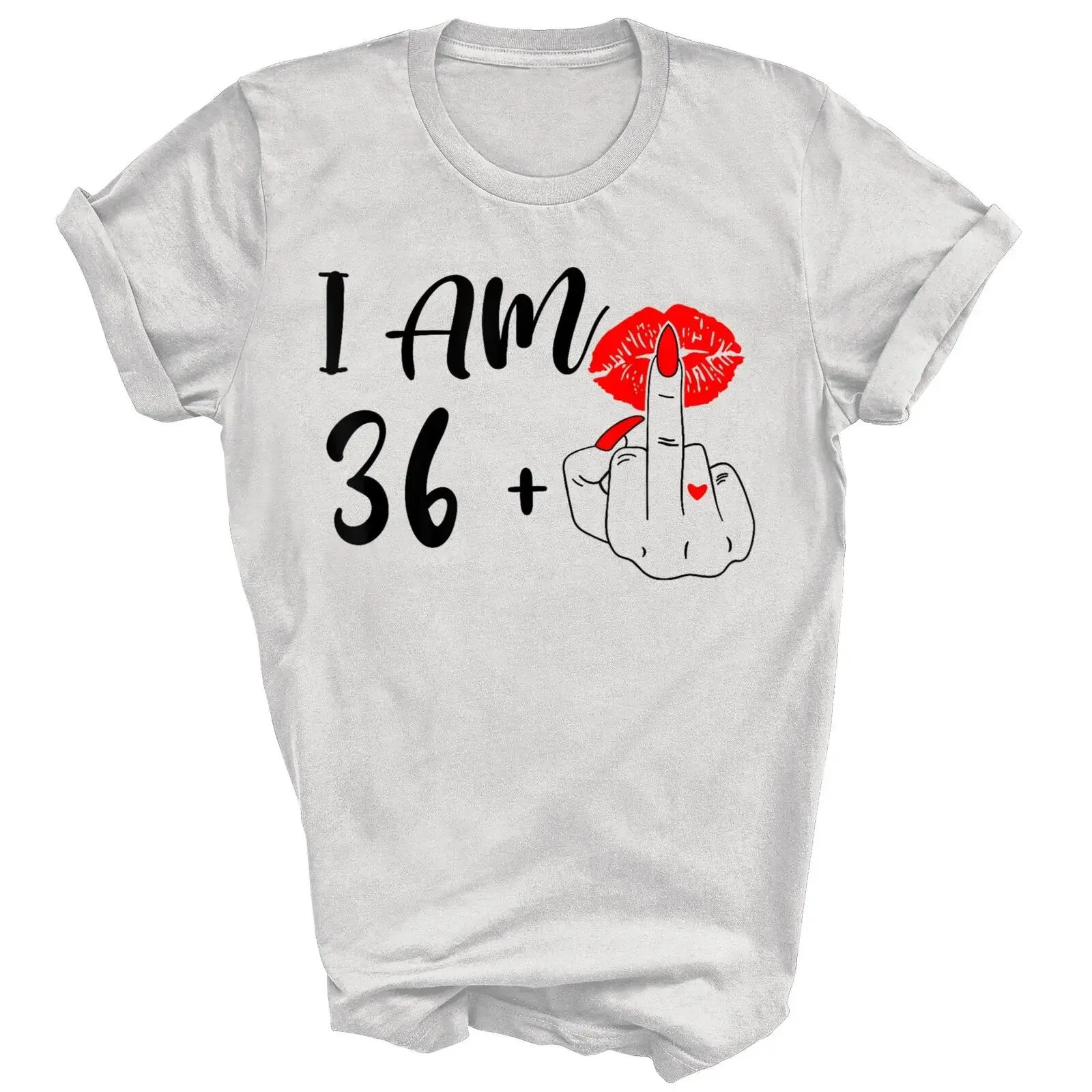 I Am 36 Plus 1 Middle Finger 37th Birthday 37 Years Old Unisex Shirt Gift