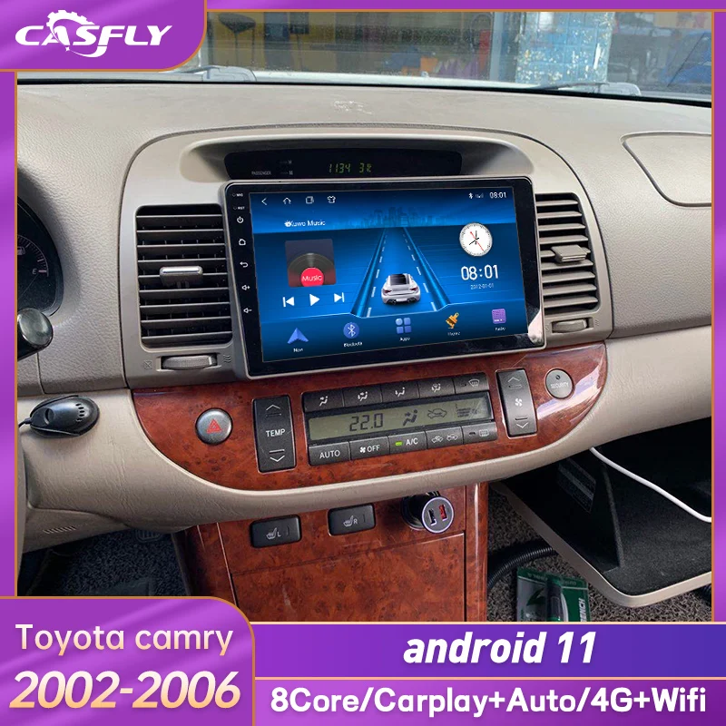 

Автомагнитола для Toyota Camry, 2 din, Android 10, 2002, 2003-2006