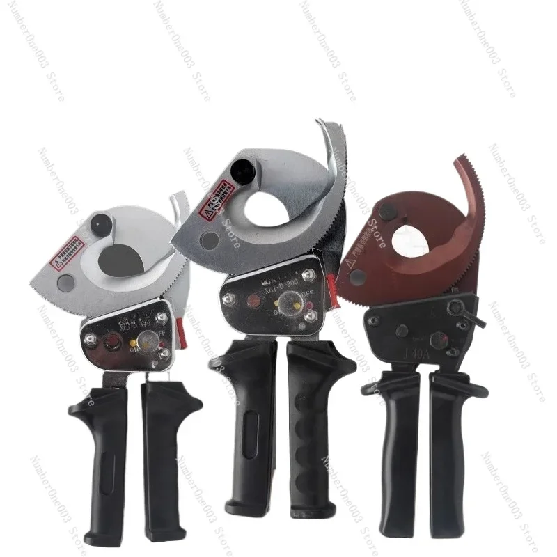 XLJ-D-300 Ratchet Cable Cutter Heavy Duty Wire Cutting Pliers for Thick Electrical Cables