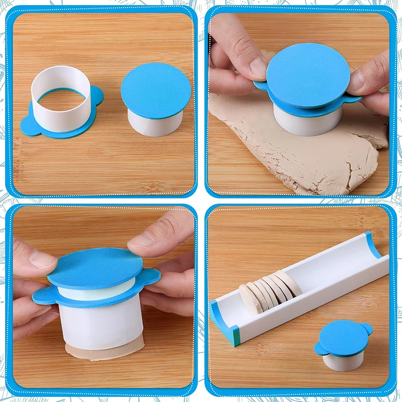 Circle Cake Mold Set With Tray Easy Cake Circle Maker PLA Baking Cutter Molds Set For Home Baking, Birthday Parties