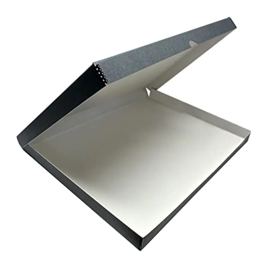 

Коробка для хранения фотографий и документов с металлическим ободком, дизайн «раскладушка», 5,5 дюйма, из архивного картона, для организации и сохранения фотографий, принтов, карточек, журналов