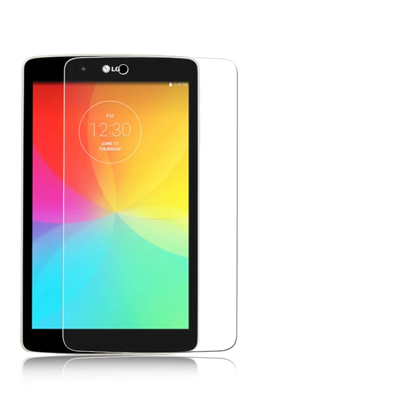

Premium tempered glass Protector film For LG G Pad V480 8.0" tablet pc Anti-shatter HD LCD Screen Protective Films + clean tools
