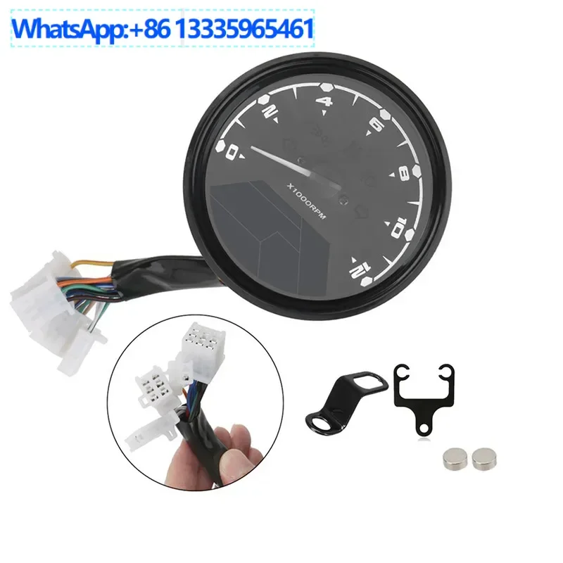 

2PCS Motorcycle retro modified CG125 odometer speed oil meter LCD led meter Ranger retro modified