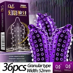 36Pcs preservativi giocattoli del sesso per gli uomini adulti densi grandi particelle orgasmo manicotto del pene fresco facile da pulire preservativo di sicurezza merci del sesso