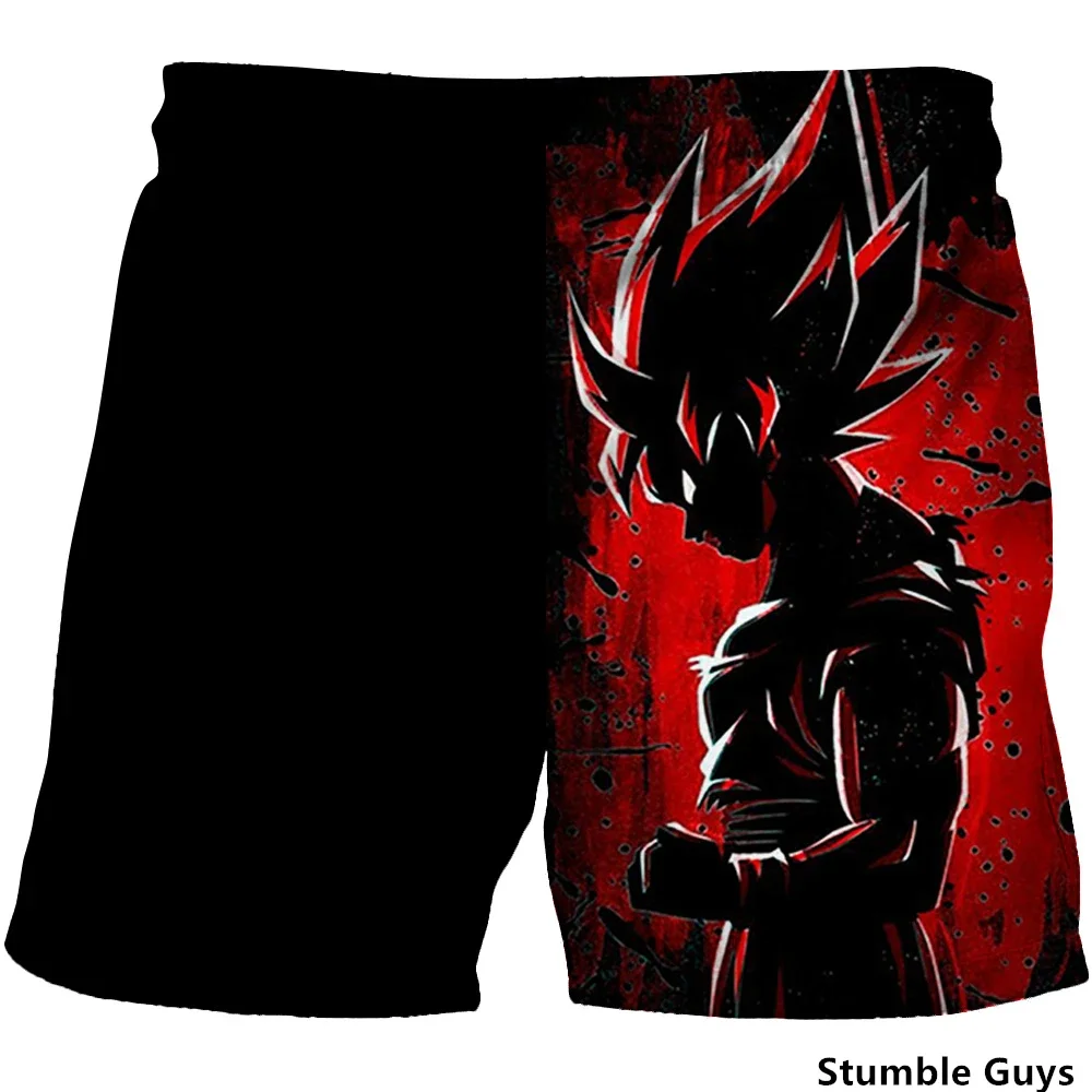 Dragon Ball Z Sports Shorts Cartoon New Summer Shorts Anime T-shirts Casual Goku Vegeta Man Shorts Fashion Baby Boy Clothes