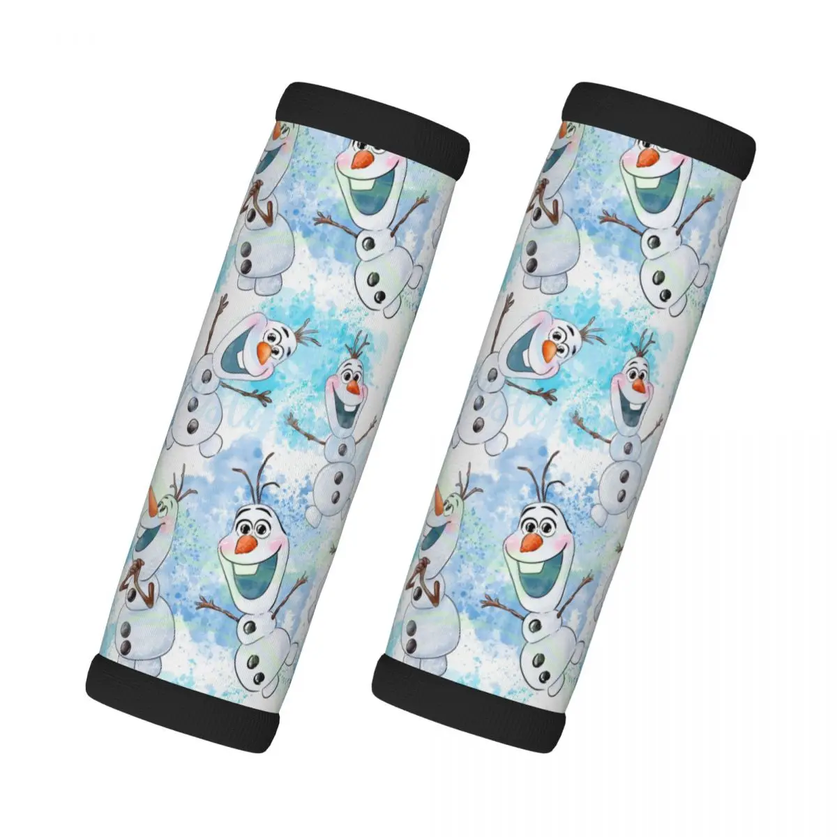 

Custom Olaf Luggage Handles Wrap Grips 2 Pcs Neoprene Suitcases Luggage Travel Accessories Frozen For Backpack Shoulder Pad