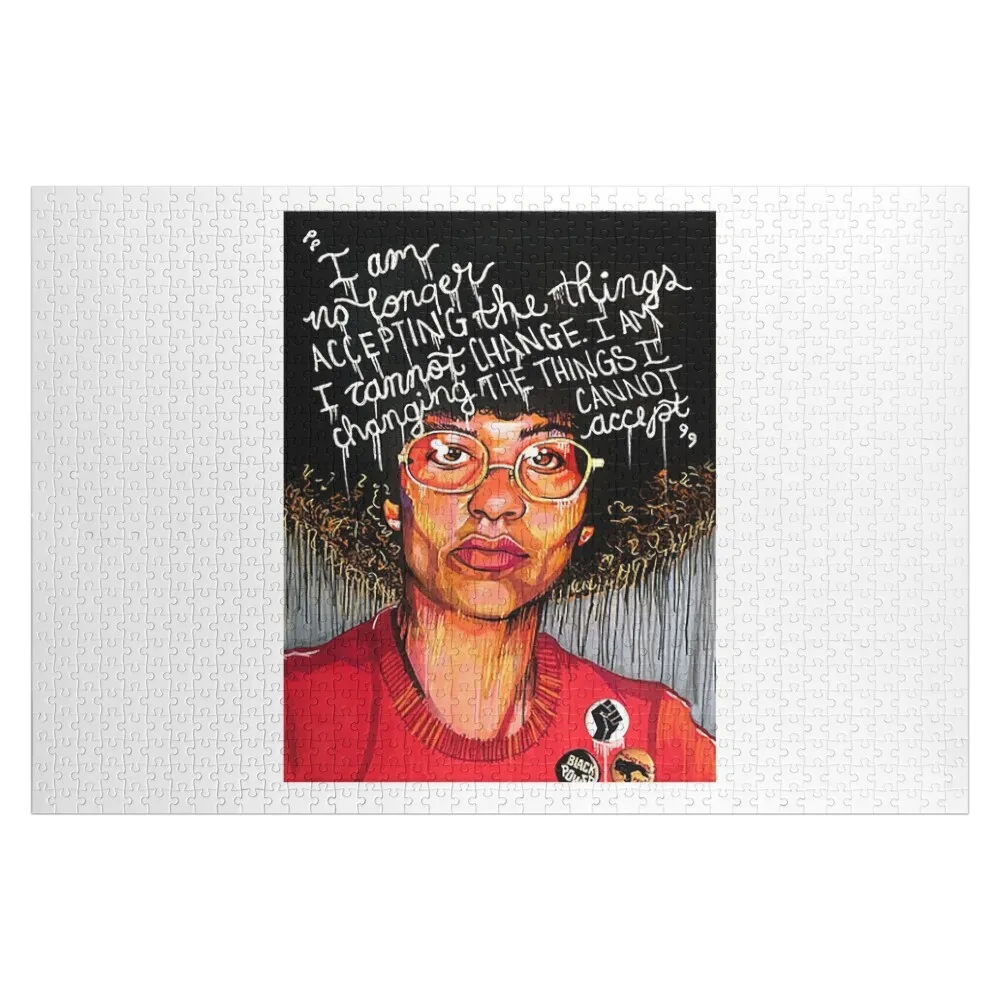 

Angela Davis T-ShirtAngela Davis Jigsaw Puzzle Personalized Gifts Customized Picture Custom Wooden Gift Puzzle