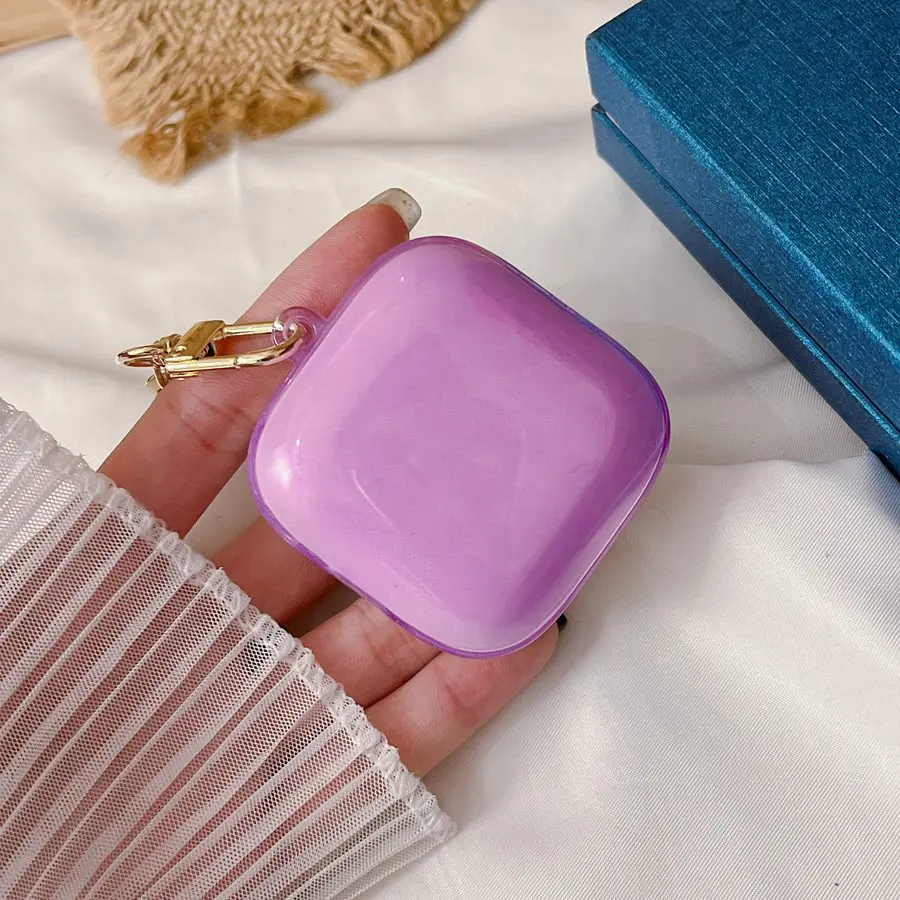 حافظة سيليكون شفافة لبراعم redmi 6 النشطة ، لطيف ، الكرتون ، سلسلة المفاتيح ، الموضة