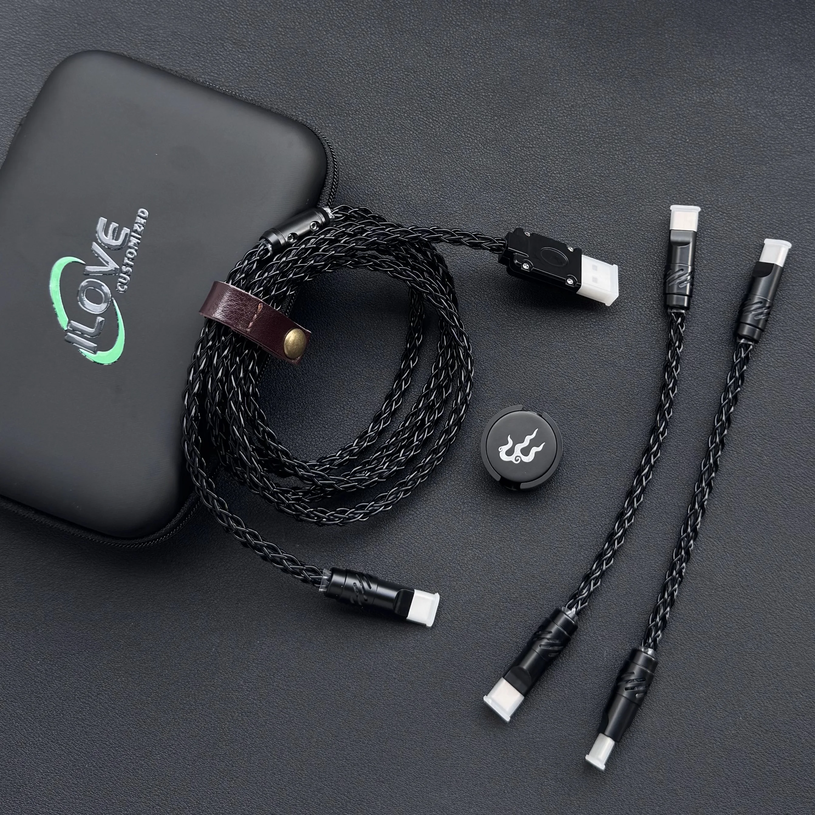 8k-Tastaturkabel Einkristallkupfer Magnetisch steuerbare Beleuchtung für Esports-Hub/HMlab-Hub 15cm C-C/15cm/1,3m USB-C