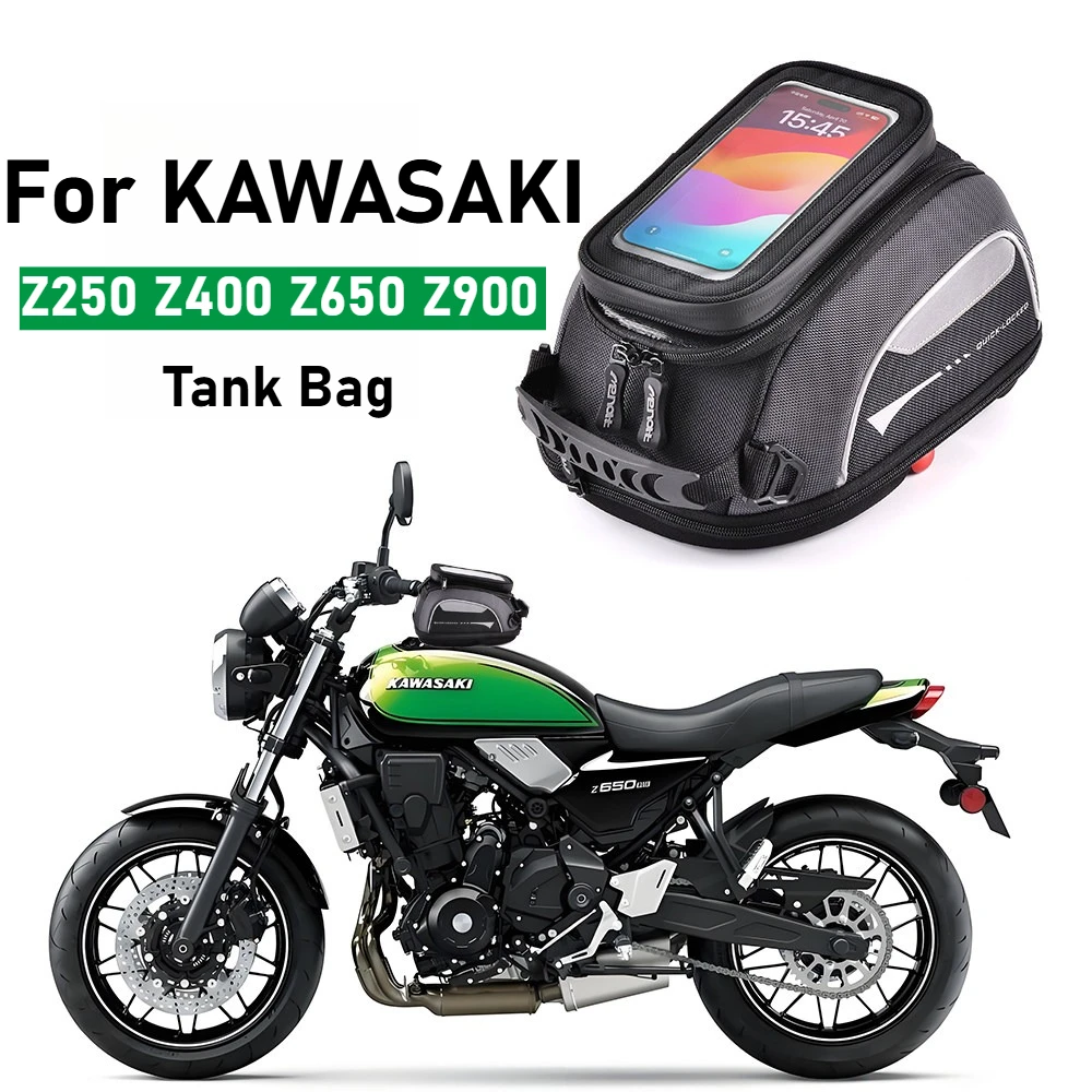 

Quick Lock Tank Bag For KAWASAKI Z250 Z400 Z650 Z900 ZR900/SE Z1000SX ZX1000 ZH2 ZR1000SE Motorcycle Luggage Navigation Backpack