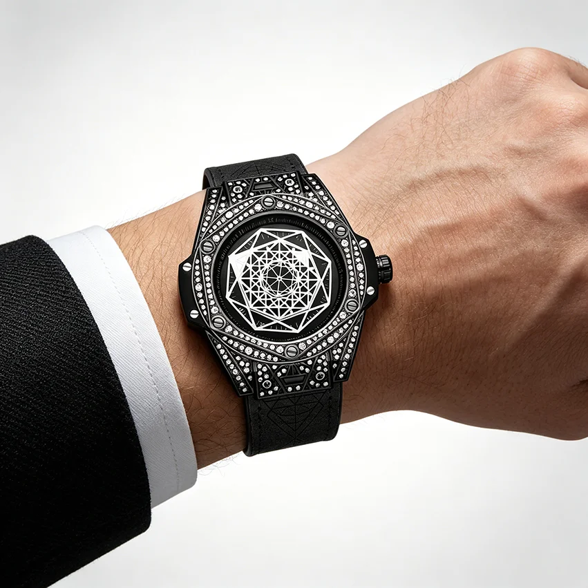 PS New Big Bang Fashion Casual Trendy Waterproof Men\'s Quartz Watch