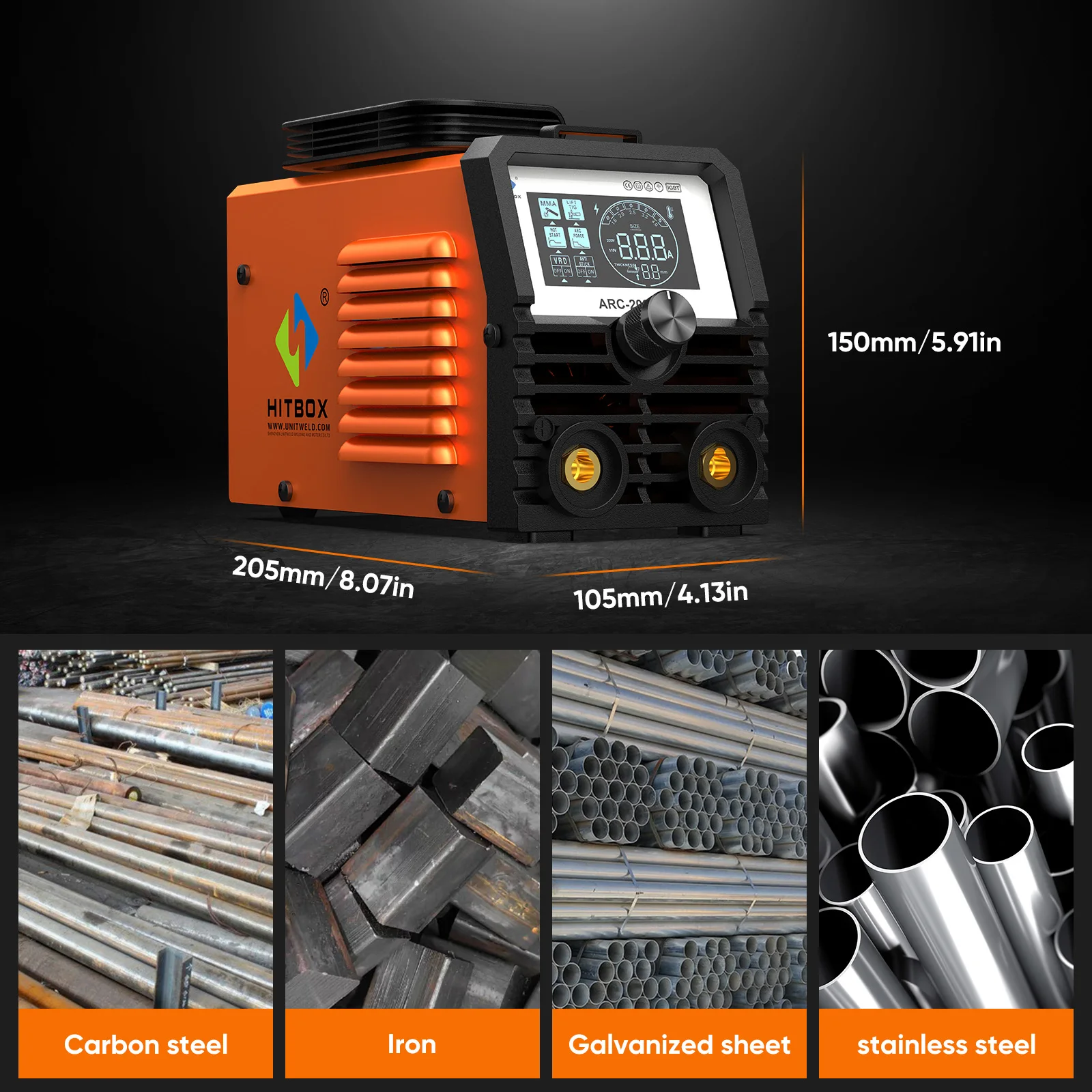 HITBOX ARC200S 110V Mini Solda - Portable Welding Generator avaliação e preço
