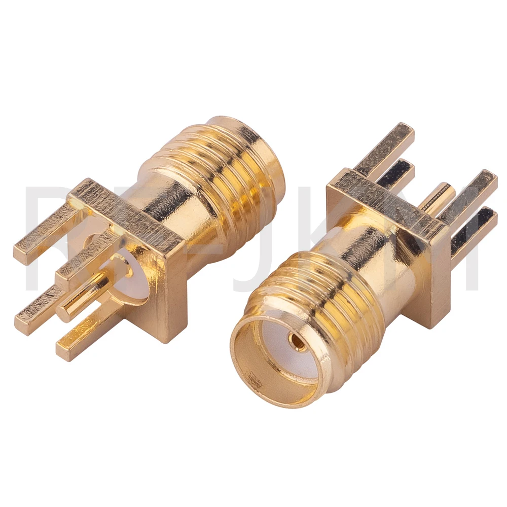 10Pcs SMA Stecker Weibliche Jack Adapter Solder Rand PCB Gerade rechtwinklig Berg RF Kupfer Stecker Steckdose – Detail 2