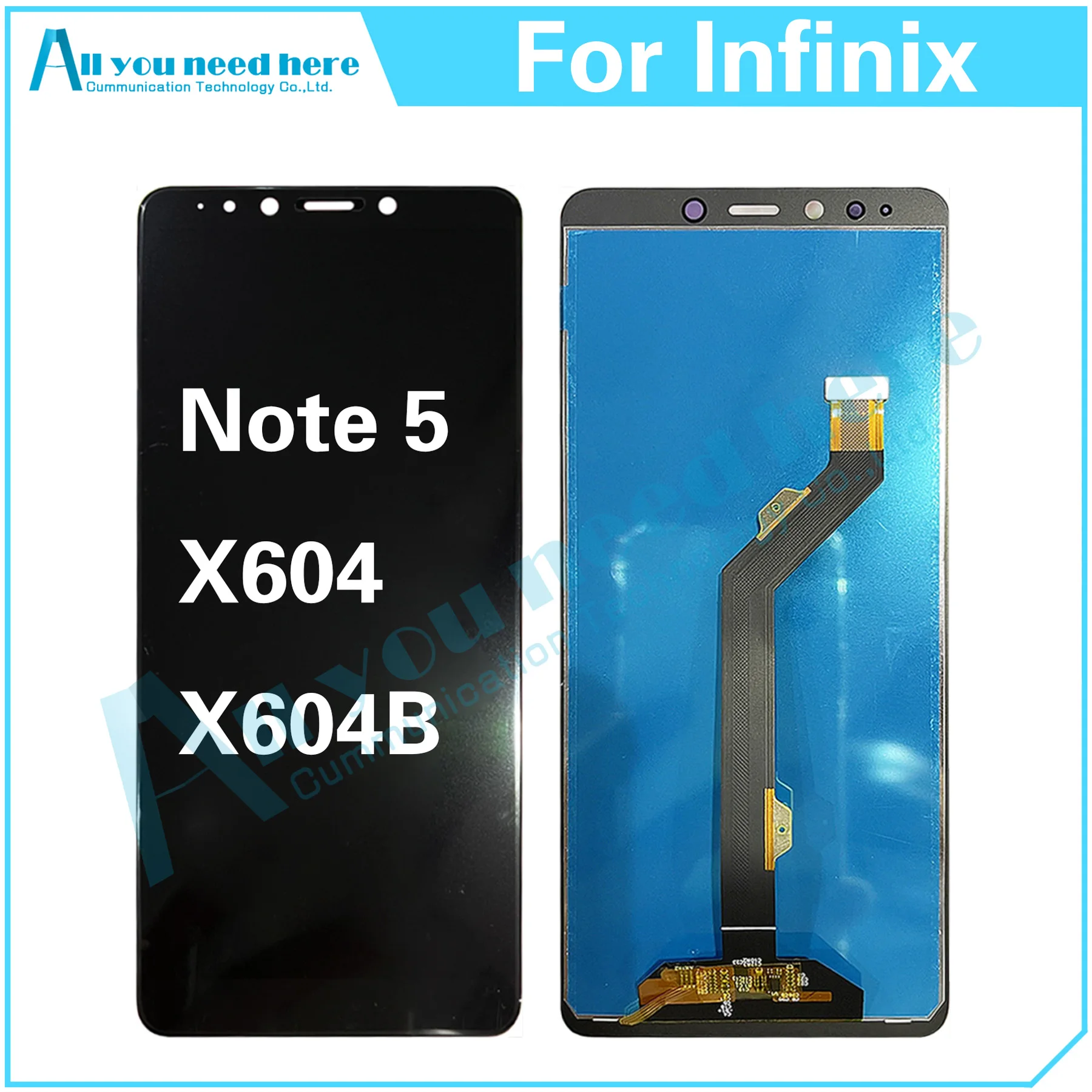 

100% Test AAA For Infinix Note 5 X604 X604B Note5 LCD Display Touch Screen Digitizer Assembly Repair Parts Replacement