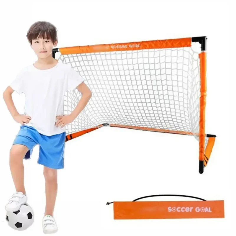 

Portable Kid's Football Goal Free Installation Mini Goal Net Indoor Outdoor Sports Football Training Send Backpack Ground Nails