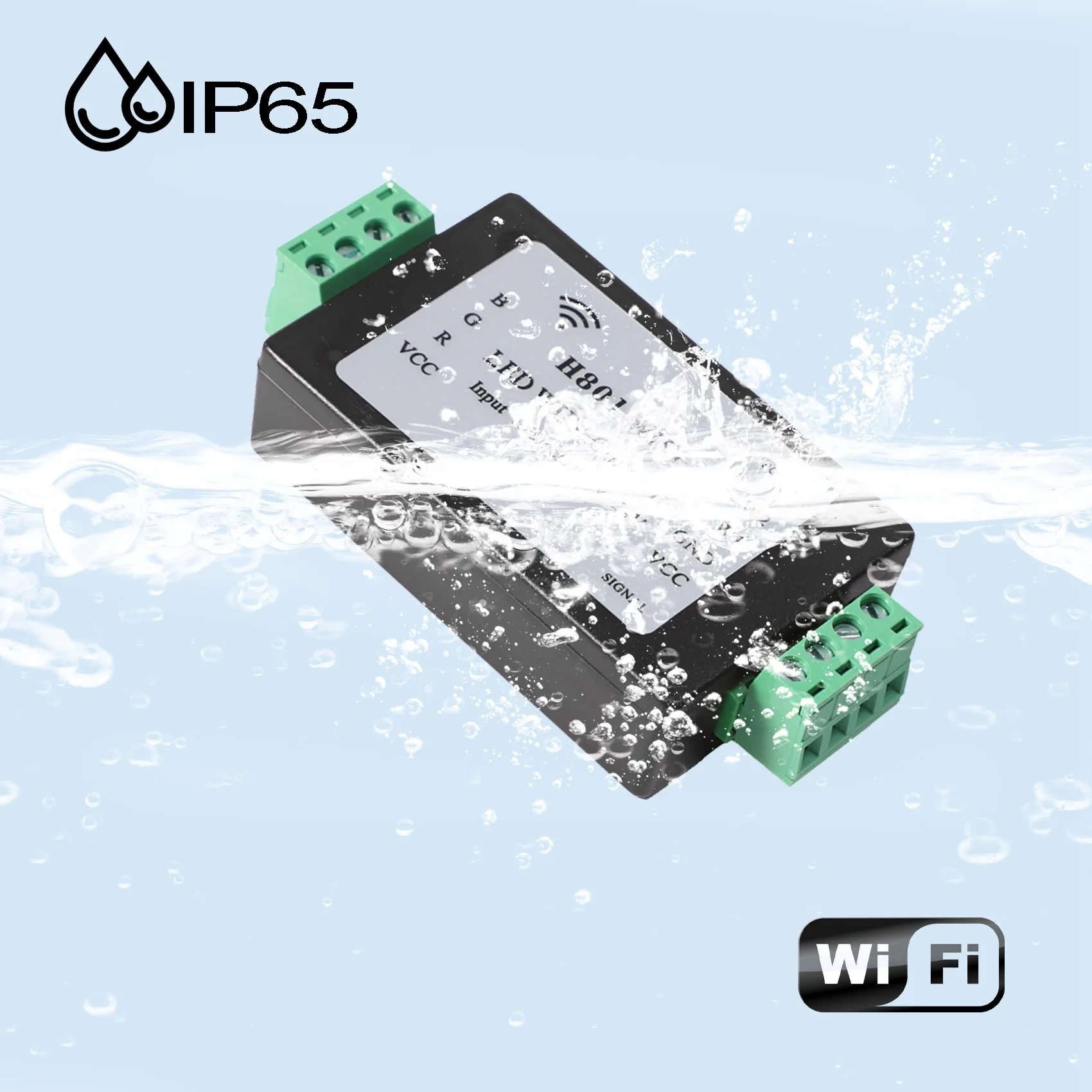 ABSY H801 RGBW LED Pengendali WIFI LED Pengendali RGB Input DC5-24V untuk 5050 2835 3528 SMD Pita Lampu Strip LED