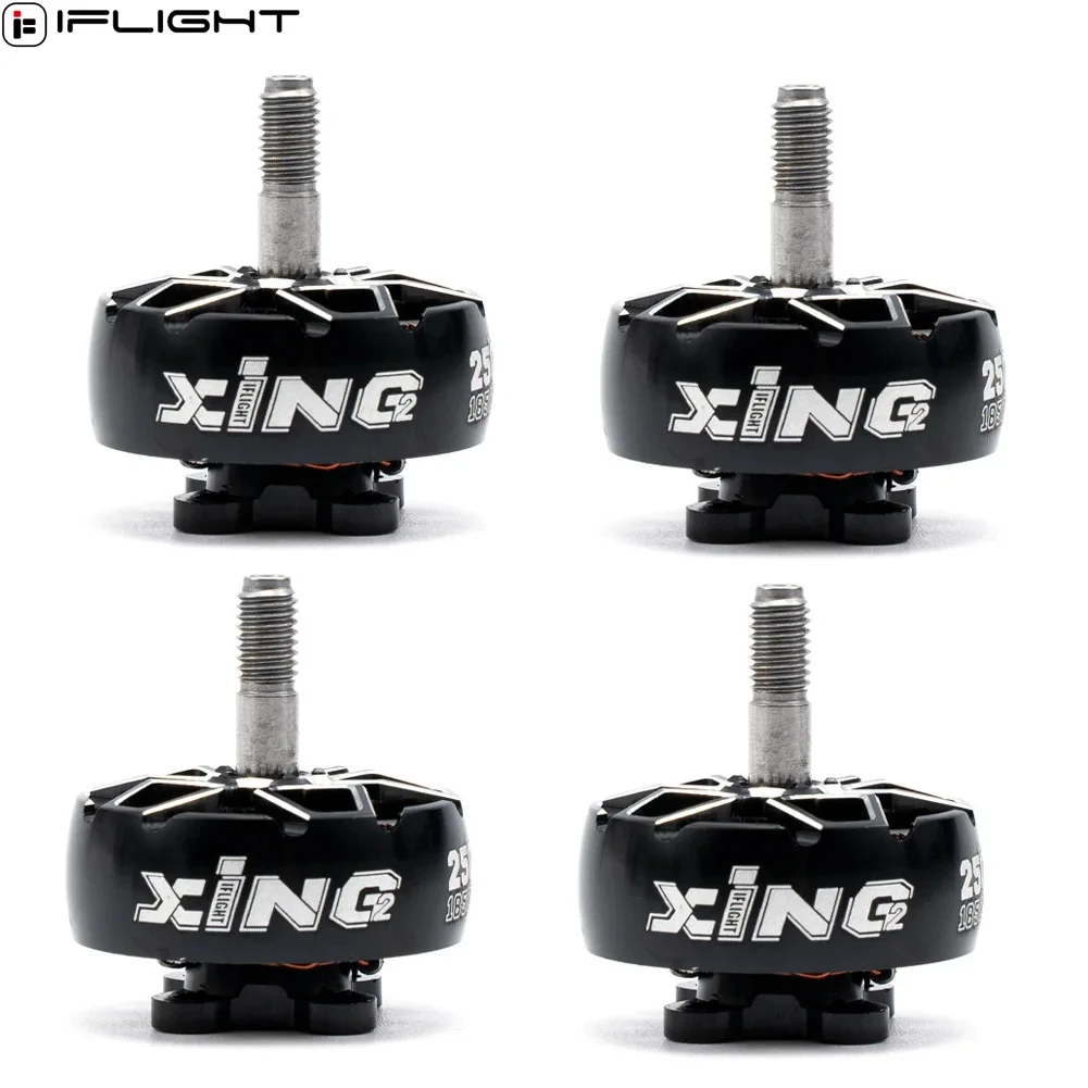 

IFlight XING2 2506 1500KV 1850KV 6S черный бесщеточный двигатель большой радиус действия с валом из титанового сплава 5 мм для FPV Freestyle 6-дюймового дрона