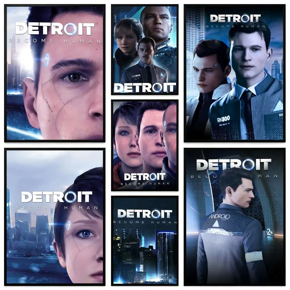 game Detroit Become Human Poster Poster HD Printing Premium Luxury Style Wall Art Home Decor For living room Bedroom Gift