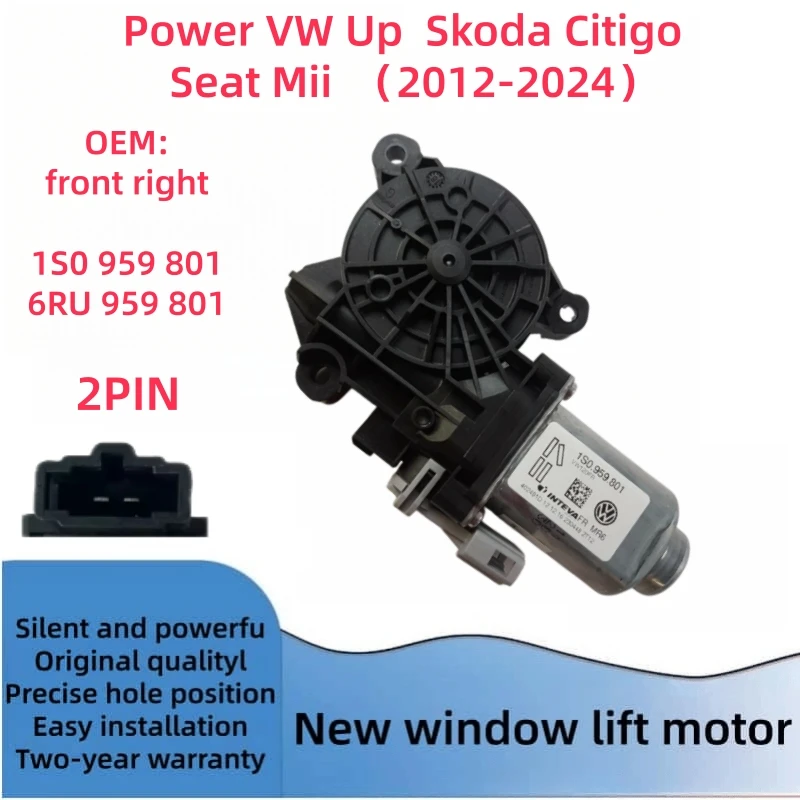 Voor VW UP Skoda Rapid Citigo SEAT Mii Raammotor 2012-2014 Linksvoor en Rechtsvoor 1S0959802 1S0959801 6RU959802 6RU959801