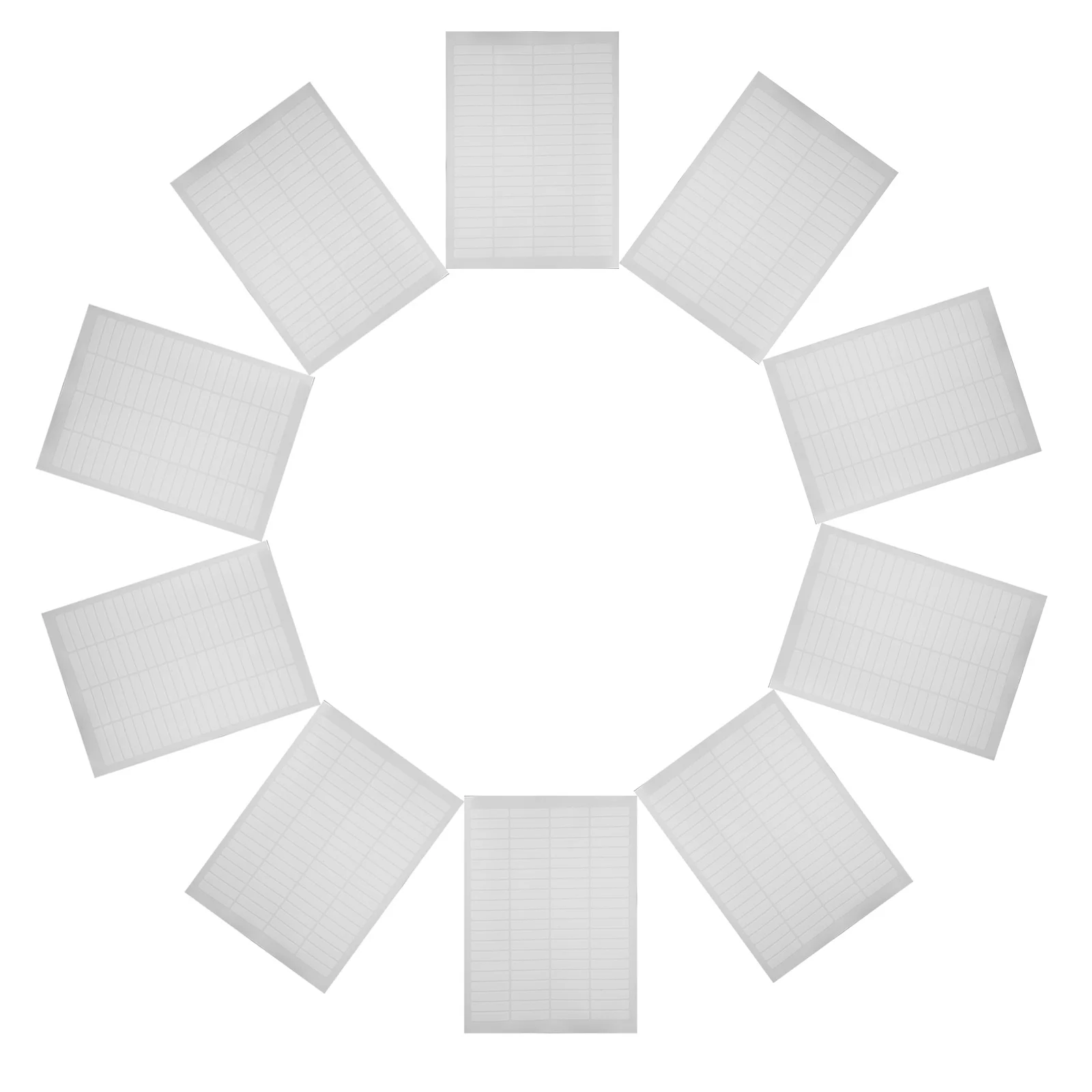 

20 Sheets Waterproof Material Labels Rectangular Blank Sticker Sheets for File Folder Labeling Name Tag Identification Printable