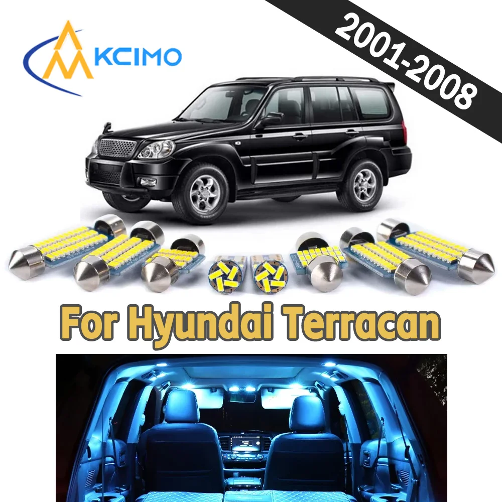 

Energy Efficient Car Interior LED Light Bulbs Anti Flicker CANBUS Indoor Reading Lights For Hyundai Terracan 2001-2008