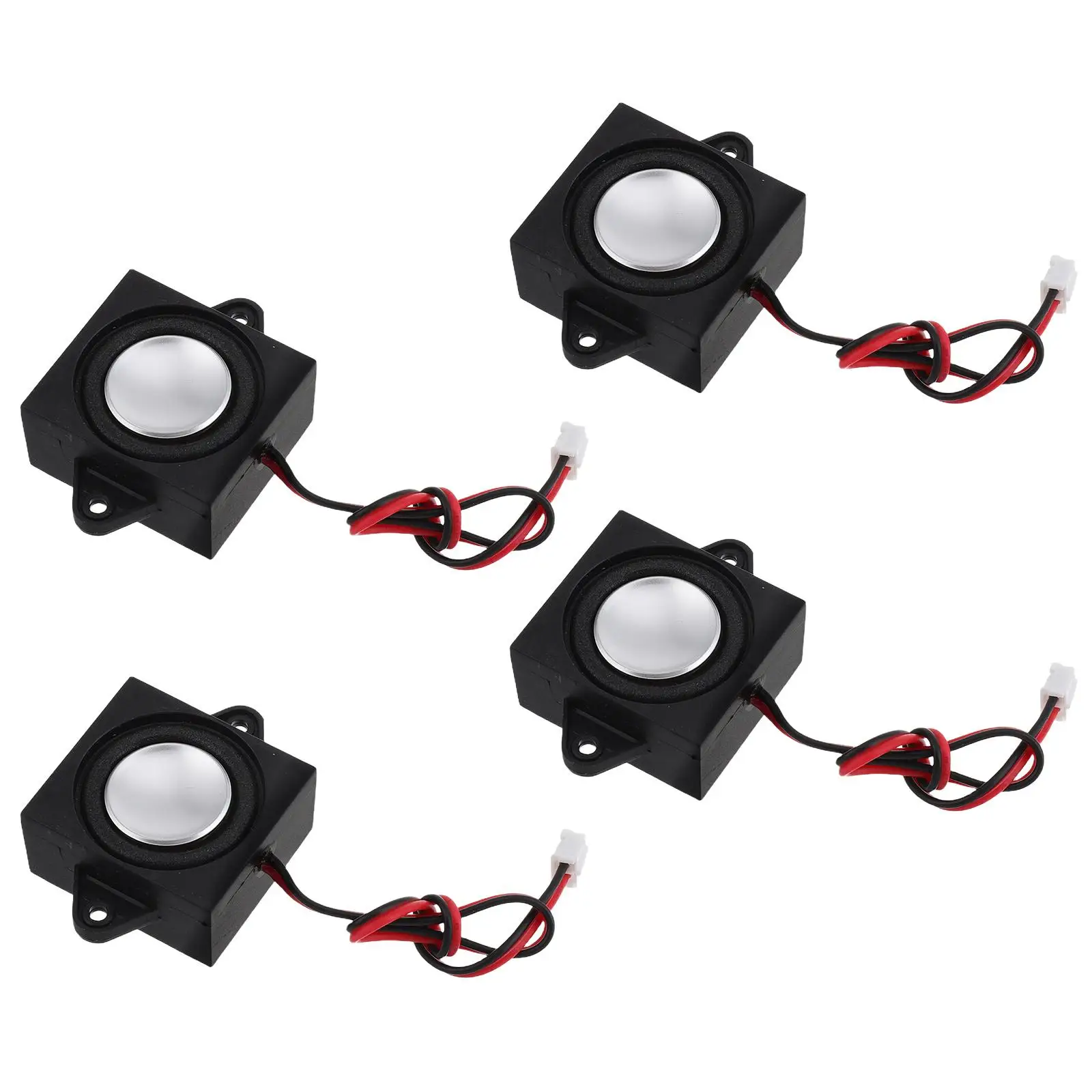 

4pcs Audio Speakers Desktop RCA Plug Connector Car Computer Wire Terminal Speakers Sound Realistic Portable Design Lightweight