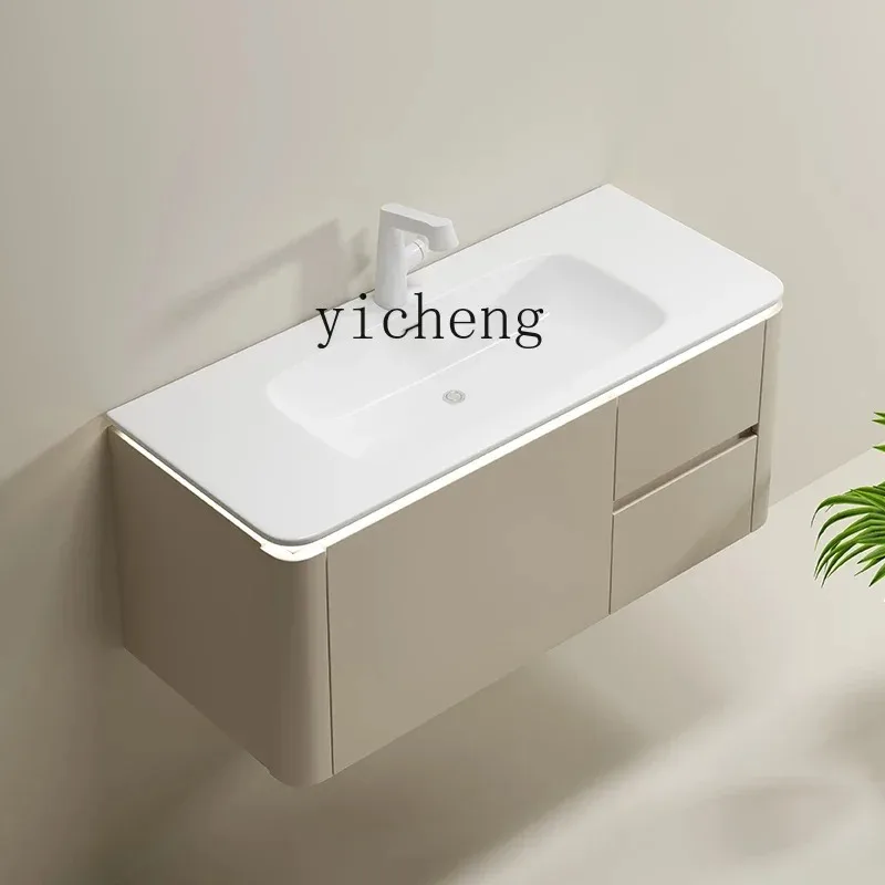 YS-15  bathroom cabinet combination ceramic integrated basin washstand hand washbasin cabinet cosmetic cabinet bathroom