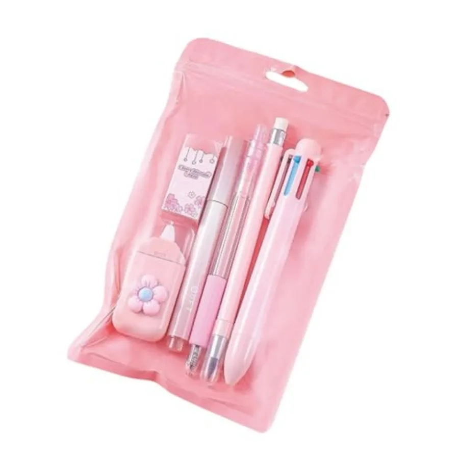 

6 Pcs Cute Stationery Set for Women Back to School Supplies Office Supplies Including Gel Ink Pens 6-in-1 Ballpoint Pens Pencil