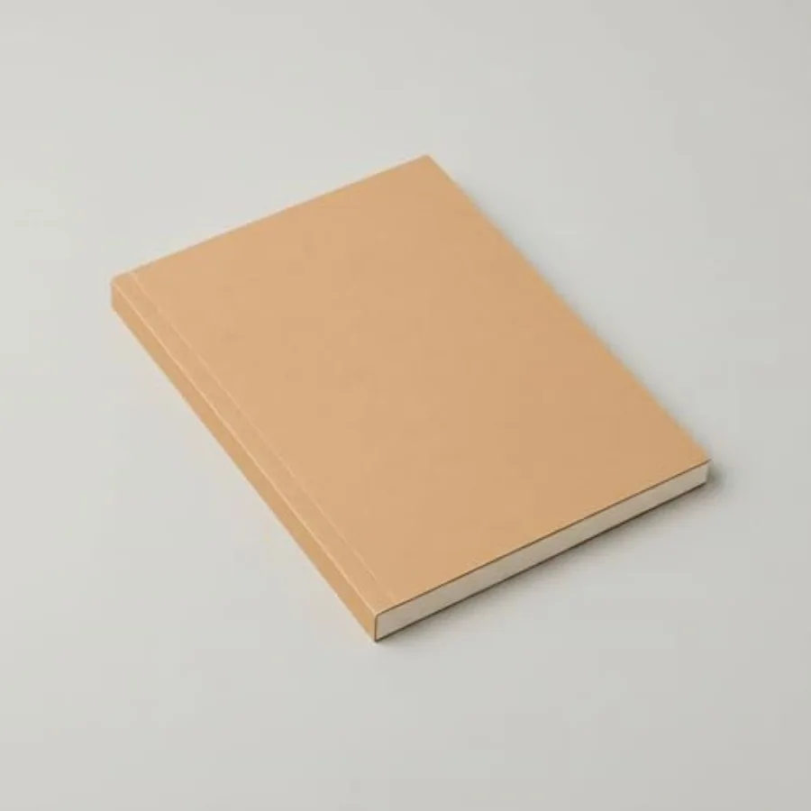 

A5 Grid Notebook 5.8" × 8.3"/ 14.8 × 21 cm,64 Sheets/ 128 Pages, Premium Writing Notebook for Notes and Journaling 1 PCS (Kraft